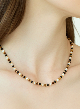 SUM汽泡天然石小众设计感项链