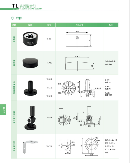 西门子APT多层警灯LED声光组合塔灯机床报警灯TL-70LRGYBW多色24V - 图1