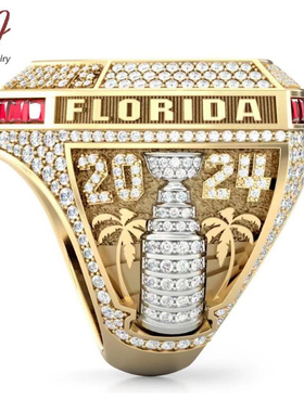 新款冠军戒指美洲豹合金欧美通用