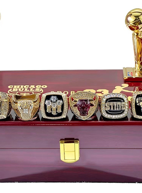 2024年 湖人詹姆斯勇士库里公牛骑士科比 总冠军戒指球迷生日礼物