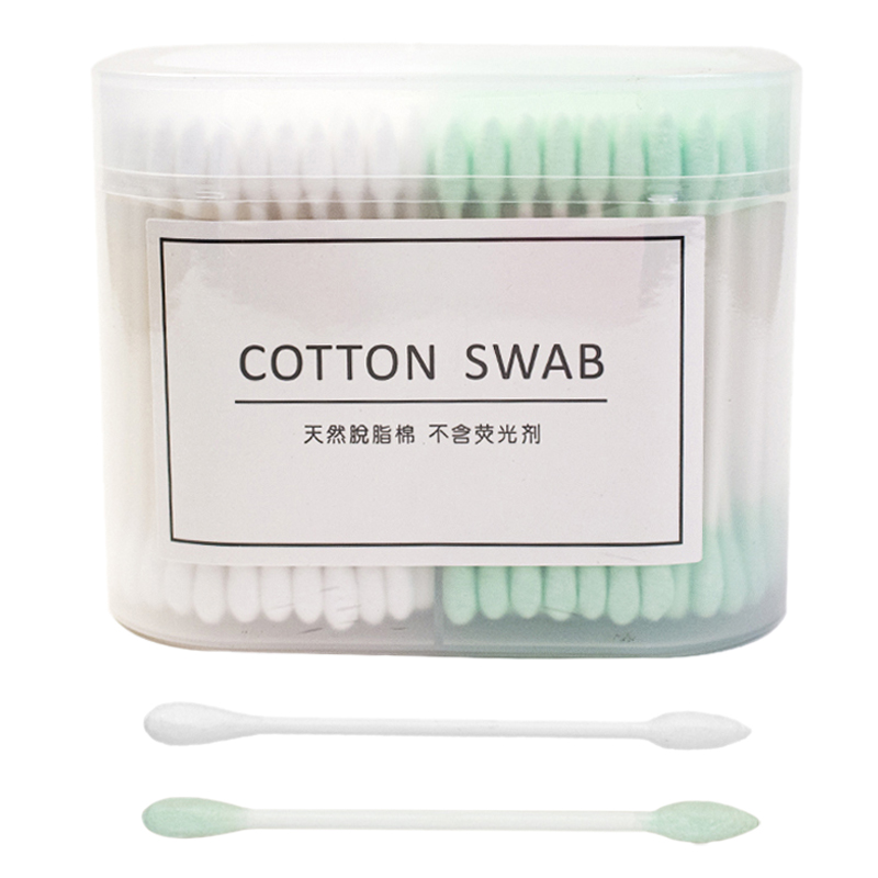 春春美旗舰店双头化妆棉签掏耳尖头棉签化妆用棉签家用木棒婴儿棉棒耳朵棉花棒3