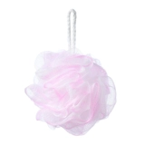 Большая ванна, мяч для купания, мяч для купания милая девушка втирает, потирая назад, пузыри, купание цветы, полотенце для ванны