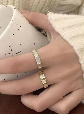 实在太美~精致爱心锆石戒指女ins小众设计气质食指戒轻奢开口指环
