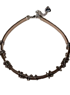 波西米亚高级感choker项圈女甜酷辣妹颈链y2k亚文化锁骨链卫衣链