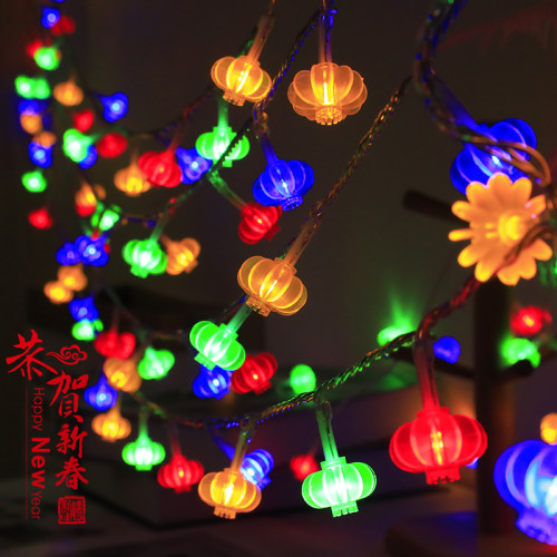 彩灯串灯2026年新款春节日满天星灯笼挂灯带新年气氛灯led景观灯 - 图0