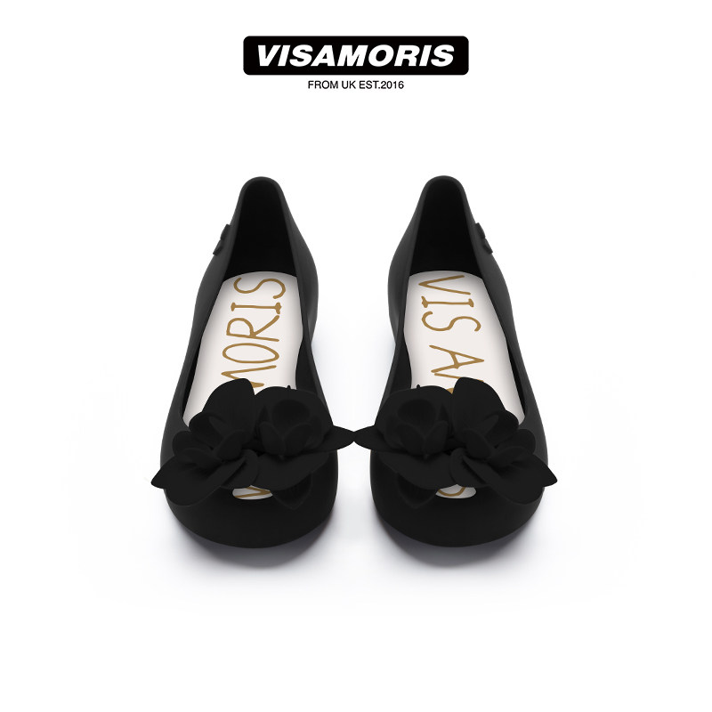 英国visamoris允莫苏山茶花果冻鞋女平底凉鞋单鞋女鞋夏2025新款,淘宝优惠券,粉丝福利购,淘宝优惠卷