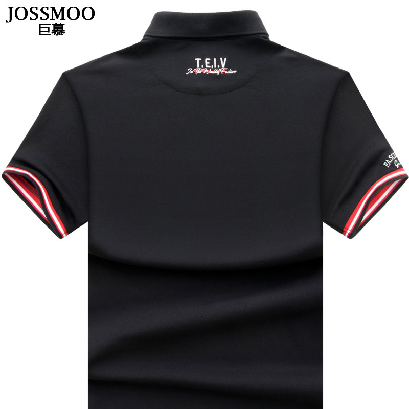 夏季纯棉男士短袖保罗纯色polo衫 巨慕T恤