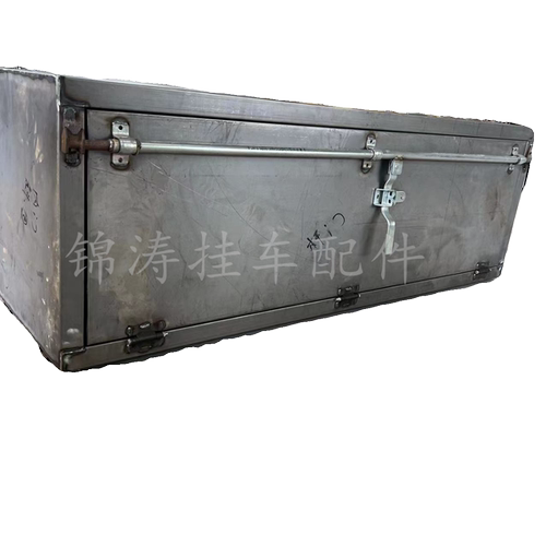 半挂车工具箱大货车定制加厚满焊铁皮锁杆储物箱长方体斜坡收纳箱 - 图3