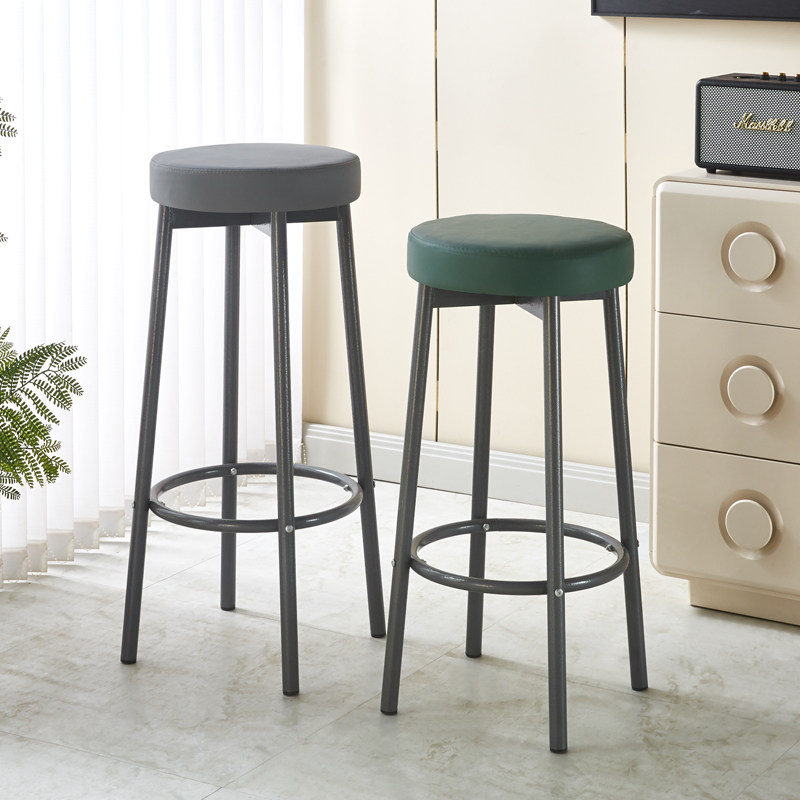 收银台吧凳岛台椅子轻奢高级感商用铁艺酒吧椅前台吧台椅高脚凳子,淘宝优惠券,粉丝福利购,淘宝优惠卷