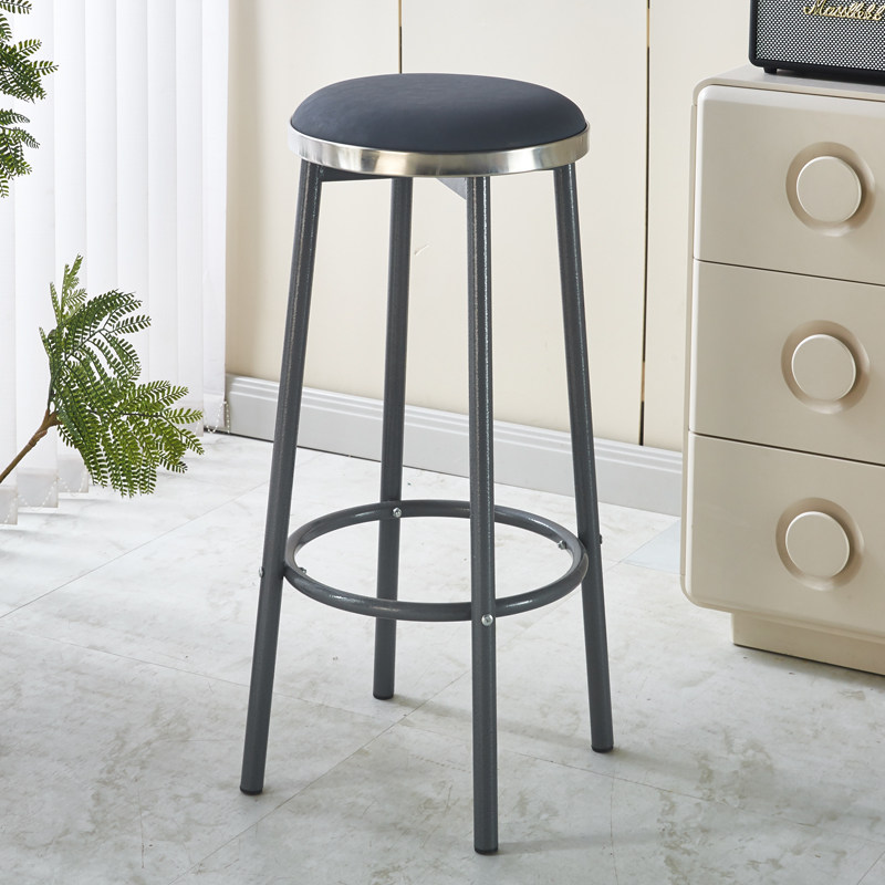收银台吧凳岛台椅子轻奢高级感商用铁艺酒吧椅前台吧台椅高脚凳子,淘宝优惠券,粉丝福利购,淘宝优惠卷