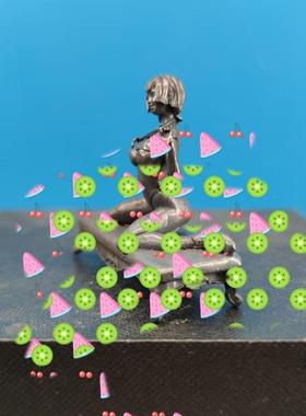 黄铜做旧吸血鬼拉衣服礼服手办性