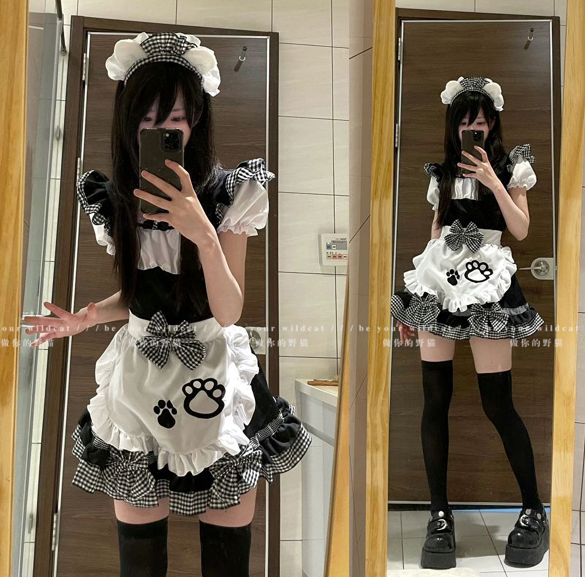 女仆装cos可爱女佣软妹猫咪二次元洛丽塔cosplay服装lolita连衣裙 - 图1