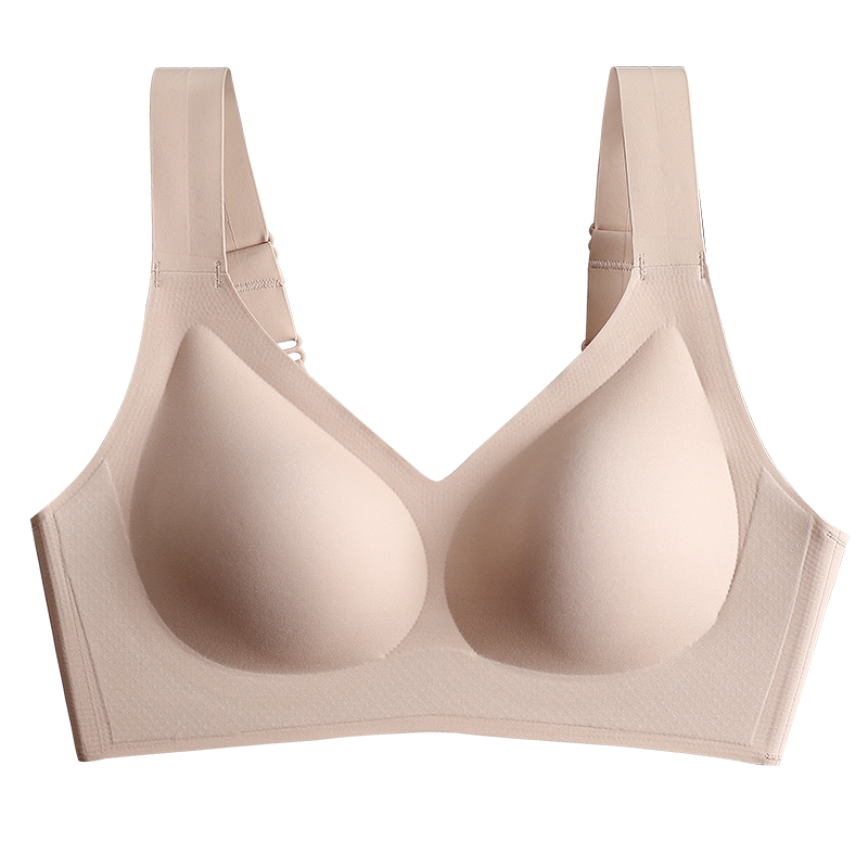 芙甜旗舰店无痕内衣女小胸聚拢收副乳防下垂调整型文胸无钢圈夏薄款上托胸罩0