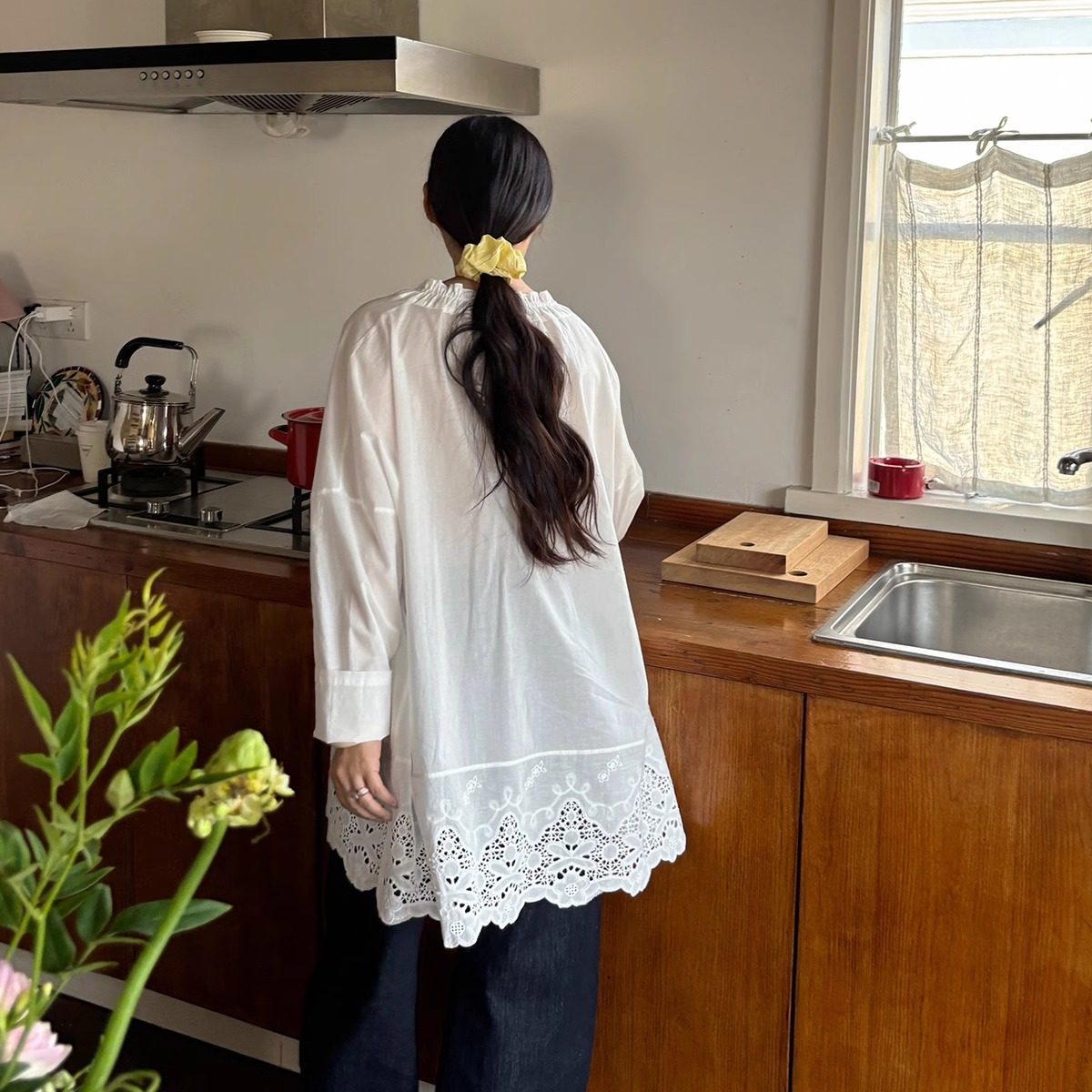 AULDCAT 2024FW 纯棉大肠发圈 柠檬黄条纹 偏光粉,淘宝优惠券,粉丝福利购,淘宝优惠卷