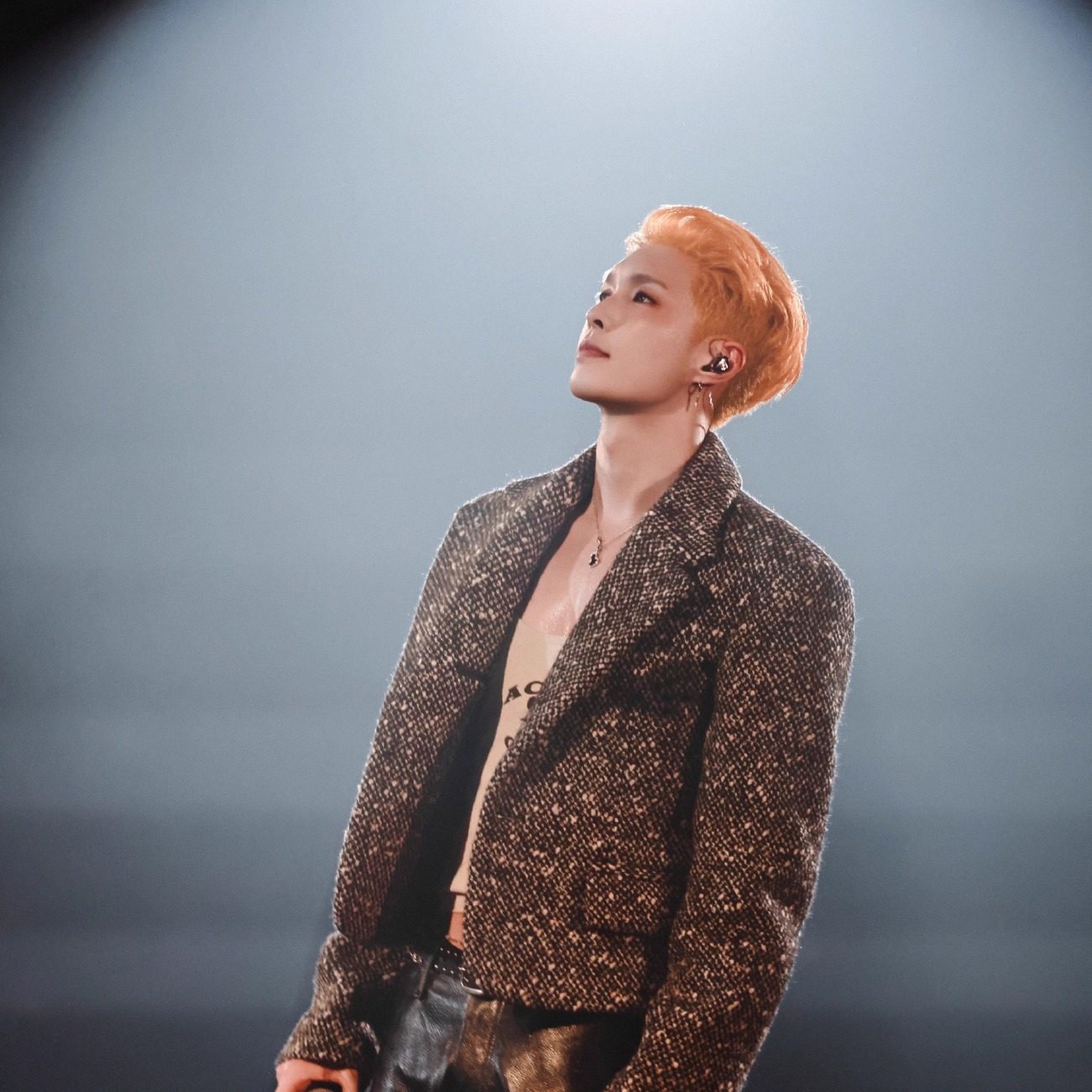 张艺兴同款黑色羊毛毛呢短款小香风西服夹克韩版时尚潮流西装外套,淘宝优惠券,粉丝福利购,淘宝优惠卷