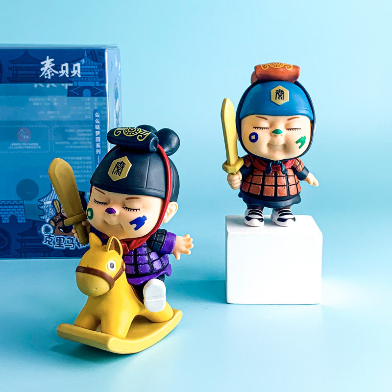西安文创兵马俑摆件桌面卡通潮玩特色工艺拌手礼物旅游纪念品礼品