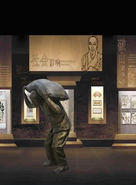 玻璃钢雕塑定制公园搬运工定制