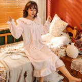 Зимняя пижама, длинная фланелевая демисезонная юбка, коралловый бархатный розовый наряд маленькой принцессы, в корейском стиле, увеличенная толщина