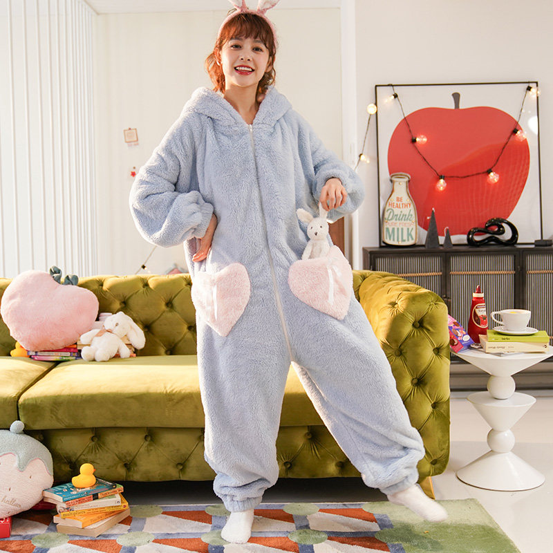 珊瑚绒女春秋冬季睡衣 玛宝娜睡衣/家居服套装