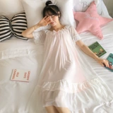 Летняя тонкая хлопковая японская брендовая милая пижама, сексуальный длинный наряд маленькой принцессы