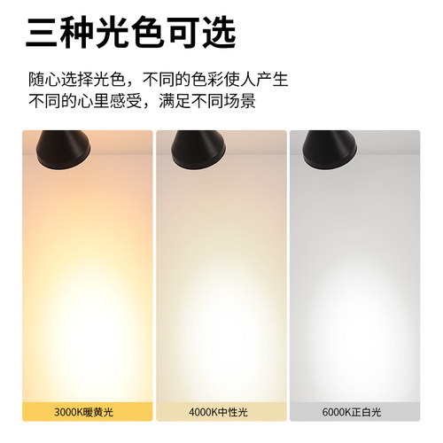 led轨道射灯灯泡par30单灯服装店超市商用灯超亮节能E27螺口光源 - 图1