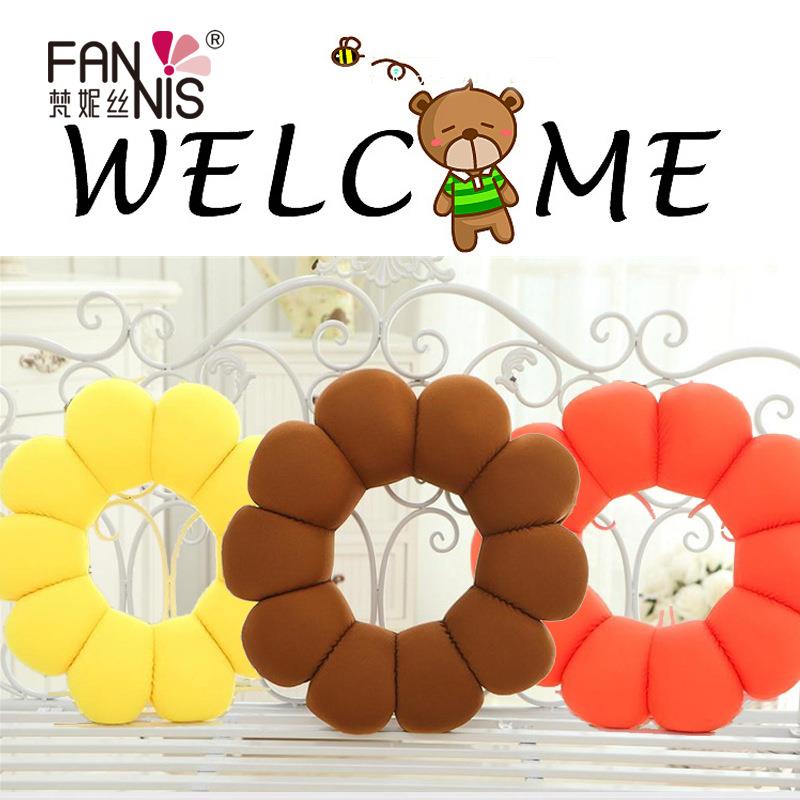 High-quality modern simple multi-functional sunflower pillow cushion donut ever-changing creative pillow