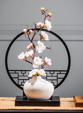 客厅摆件高端大气高级感轻奢新中式隔断装饰品展示柜复古中国风设