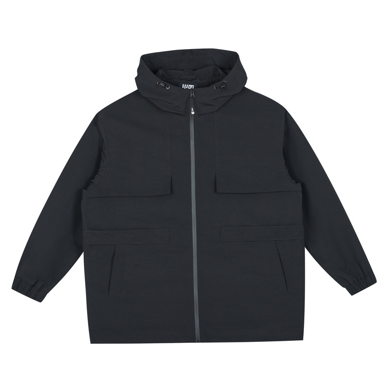 半墨大码男装户外冲锋衣式夹克男秋季新款宽松防风防水连帽外套男,淘宝优惠券,粉丝福利购,淘宝优惠卷
