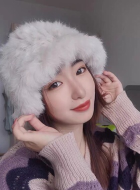 云朵帽百搭休闲女冬季荷叶边