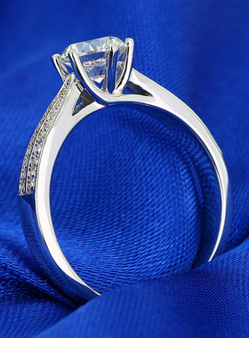 星光皇后纯银镀铂金质感戒指环