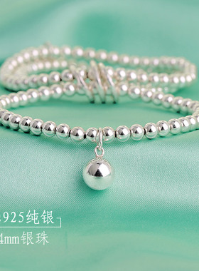 凯蒂猫KT银珠手链女招