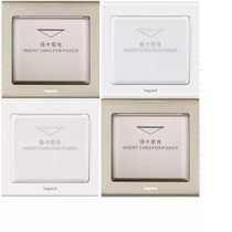 TCL Roglang Card for Electric Switch Elegant Guesthouse Hotel 86 Type Wall Energy Saving Inductive Switch Arbitrary Card