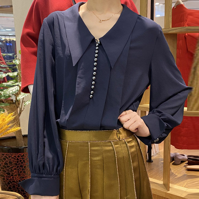 阿玛施旗舰店官网2020秋款女装衬衫 魅言服饰衬衫