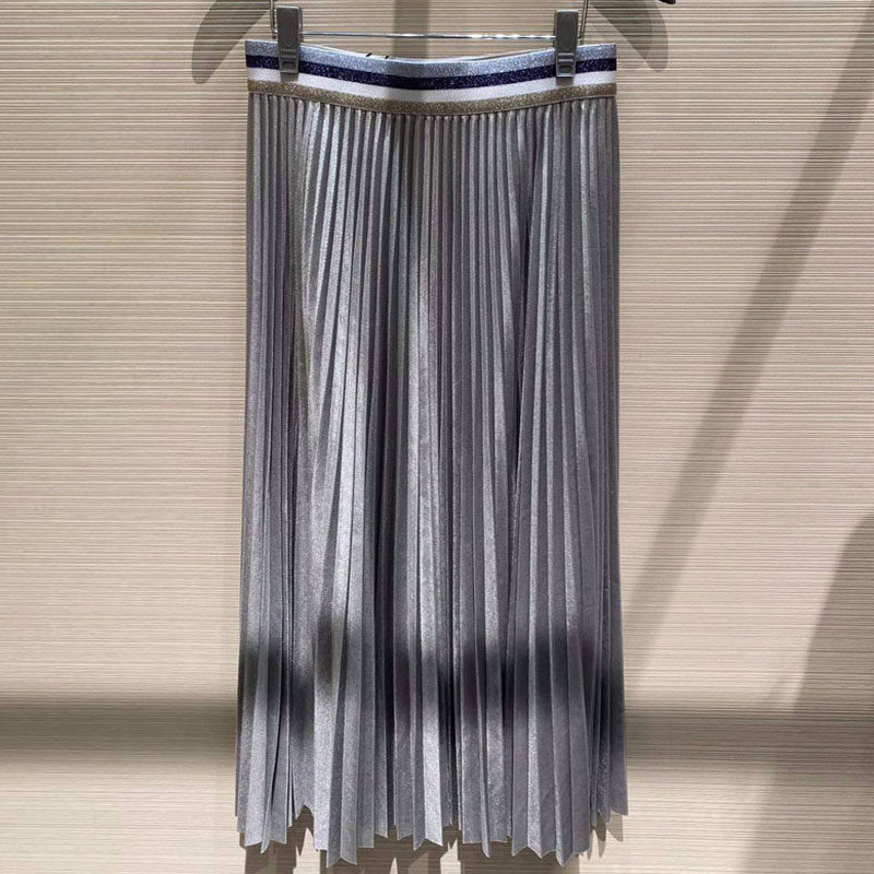 正品哥弟新款2022春季职业百褶裙 哥弟阿玛施新折扣店半身裙