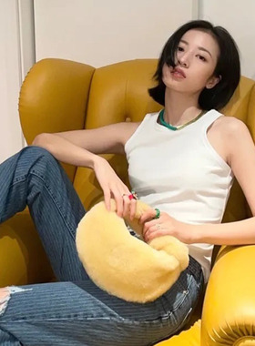 项链周雨彤同款彩色软陶明星