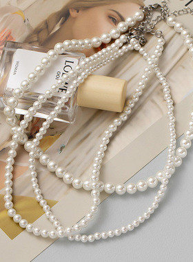 明星同款珍珠项链轻奢气质高级感