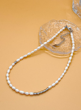 区区欧阳同款天然小珍珠项链叠戴