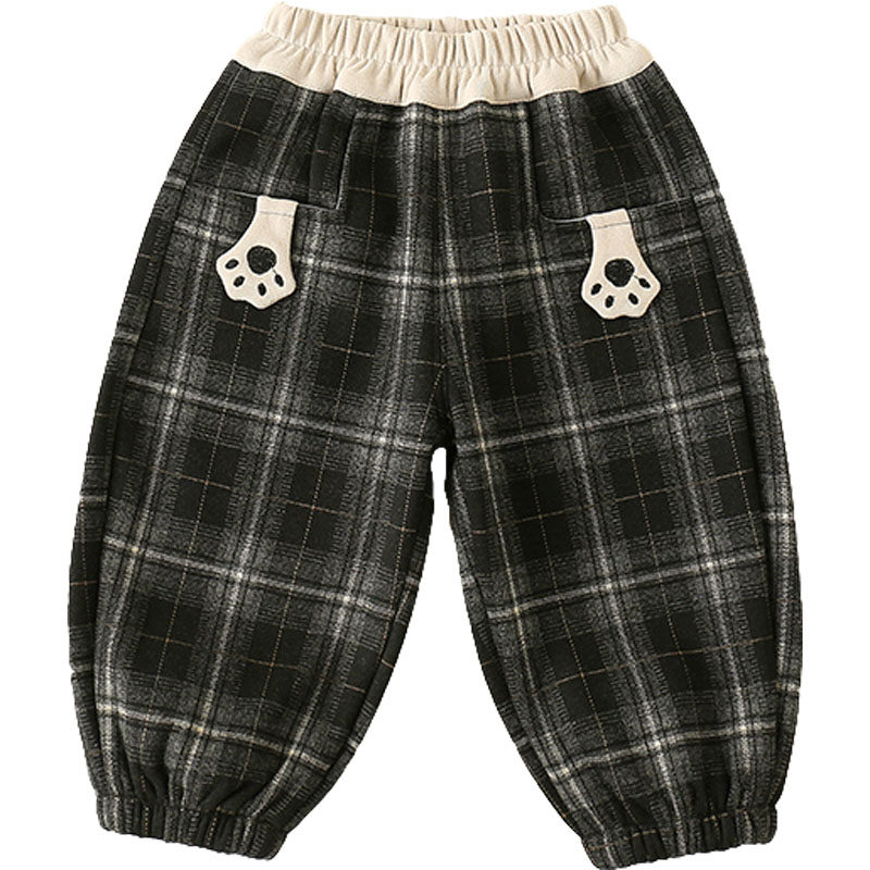 男童加绒裤子秋冬款2025新款婴儿童冬季一体绒小宝宝冬装格子长裤,淘宝优惠券,粉丝福利购,淘宝优惠卷
