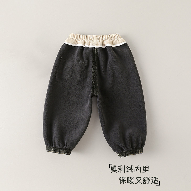 男童加绒裤子秋冬款2025新款婴儿童冬季一体绒小宝宝冬装格子长裤,淘宝优惠券,粉丝福利购,淘宝优惠卷