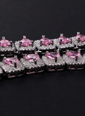 wic铜合金方糖链情侣爱心