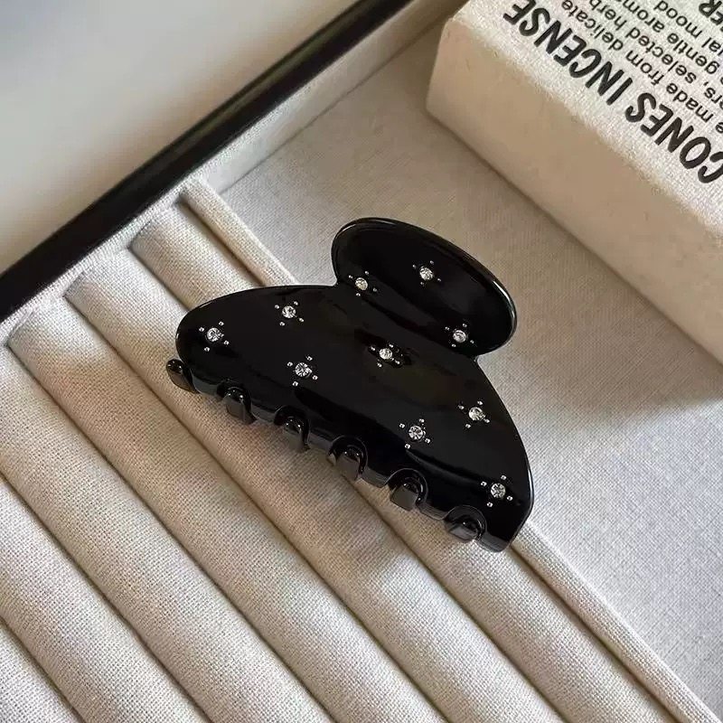 高级感抓夹繁星镶钻鲨鱼夹气质发量少半扎发夹子可爱后脑勺发饰女,淘宝优惠券,粉丝福利购,淘宝优惠卷