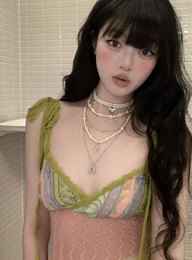 猫女的心事马年系列马蹄多层叠戴珍珠项链女轻奢小众锁骨链颈链