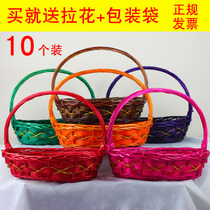 Willow chile fruit basket rattan choreography picking creative containing living room for gift choreography hand jacquard shop home business vegetable basket