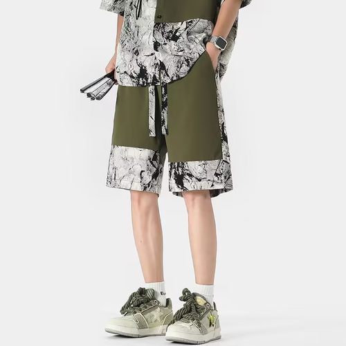 2025新款冰丝运动短裤男夏季薄款速干潮牌五分裤青少年潮流休闲裤 - 图2