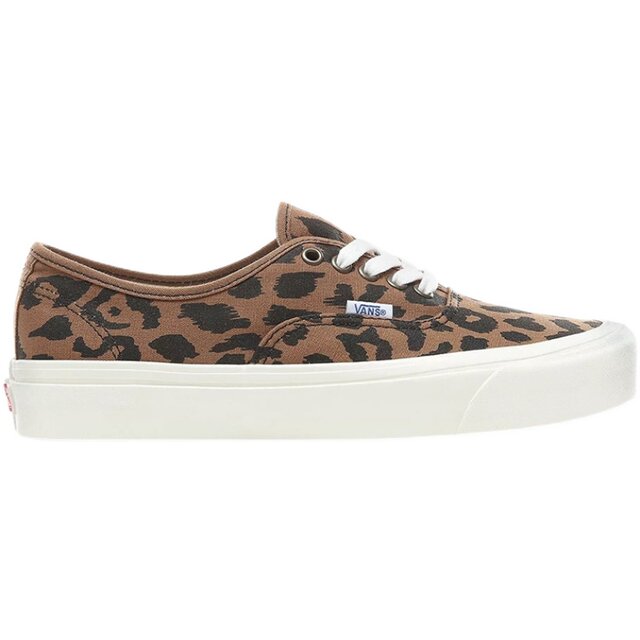 Spot VANS Anaheim leopard ພິມເກີບຜ້າໃບຂອງຜູ້ຊາຍແລະແມ່ຍິງ