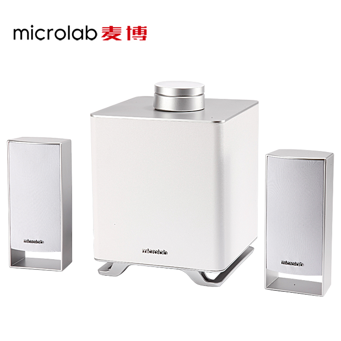 Microlab/麦博 M500BT蓝牙音箱 多媒体2.1低音炮台式白色电脑音响 - 图0