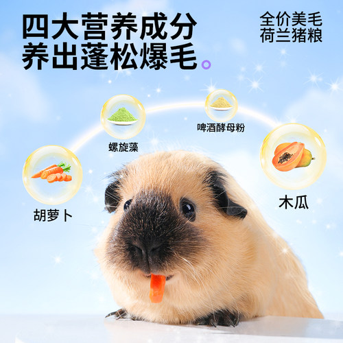 卡诺仓鼠粮食荷兰猪豚鼠粮专用饲料粮草天竺鼠荷兰鼠优质美毛主粮 - 图1