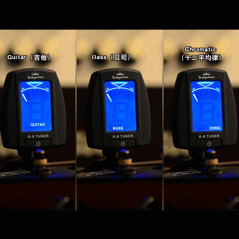 原装卡马吉他调音器民谣贝斯尤克里里古典电吉它通用校音器调音表-图1