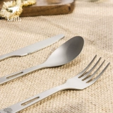 Keith Kaisi Ti5310 Western Kidfana Skin Set Three -Piece Set с открытым набором пищи Pure Titanium Foody Foody Rice Spoon