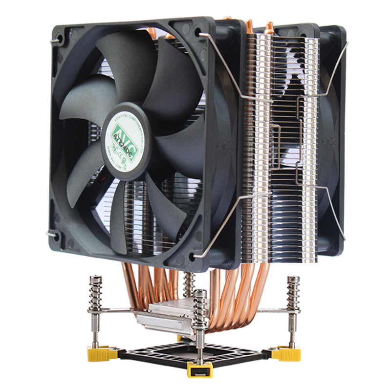 AVC 4铜管CPU散热器1366双路服务器1700X58 X79 2011CPU风扇1155 - 图2